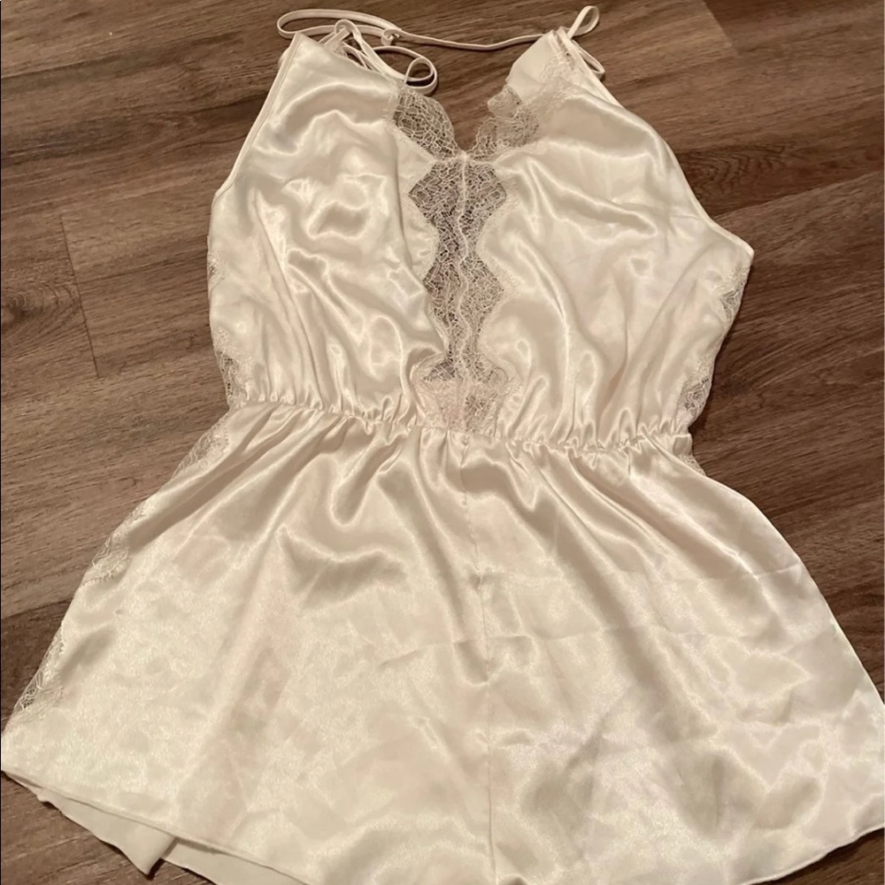 Victoria’s Secret - satin bridal lingerie romper